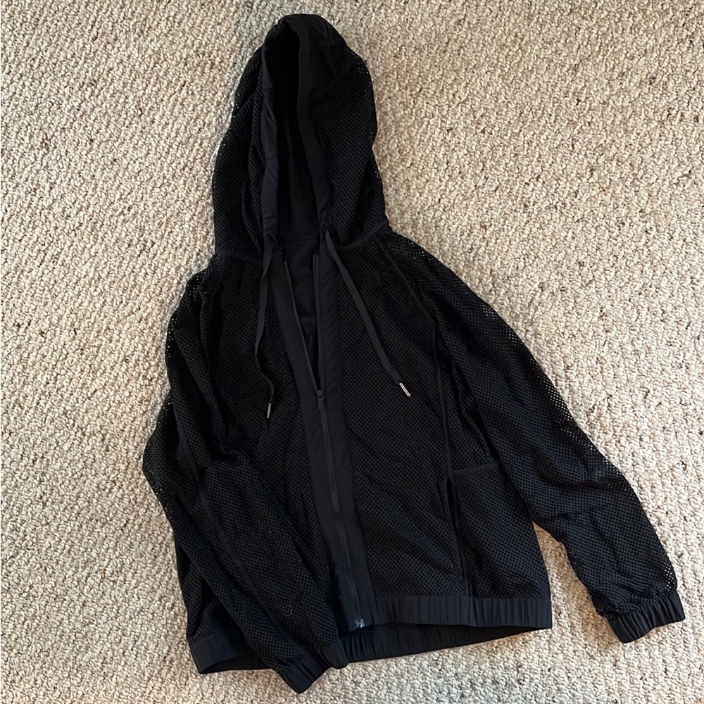 Lululemon Womens Mesh Zip Up Hoodie
